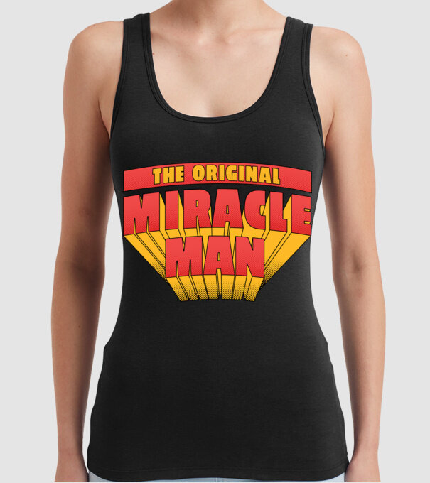 The Original Miracle Man model negru pe tricou