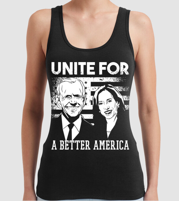 Unite for a better America - Biden Harris model negru pe tricou