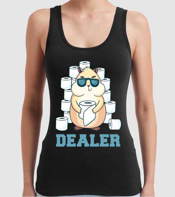 Dealer model negru pe tricou