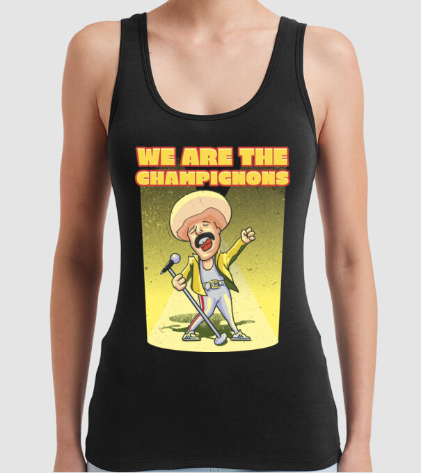 We are the Champignons Mercury model negru pe tricou