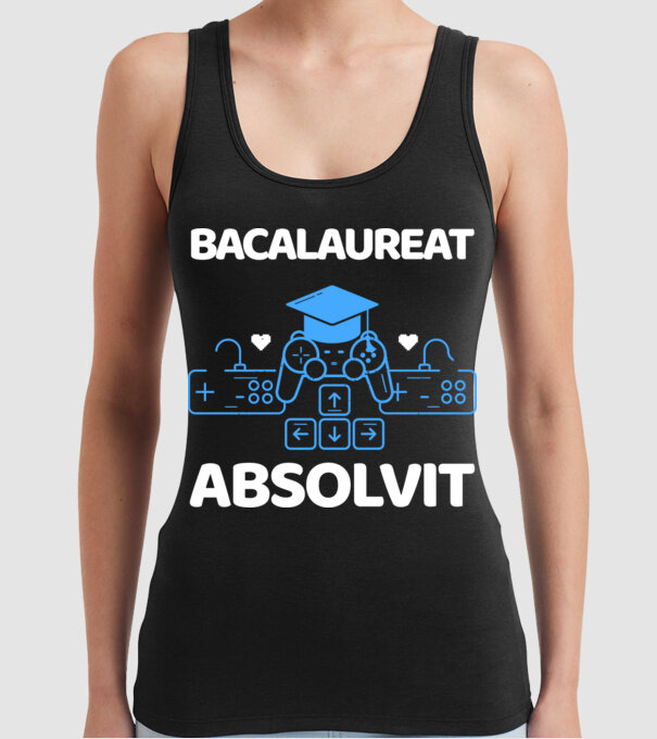 Bacalaureat absolvit model negru pe tricou