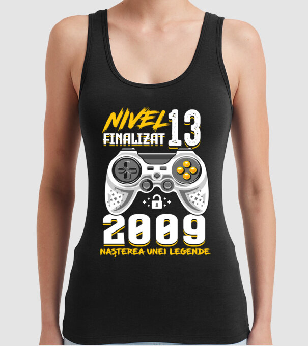 Nivel 13 finalizat. 2009 nașterea unei legende model negru pe tricou