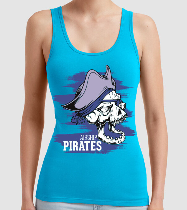 Airship Pirates 2 - Pirat model turcoaz pe tricou