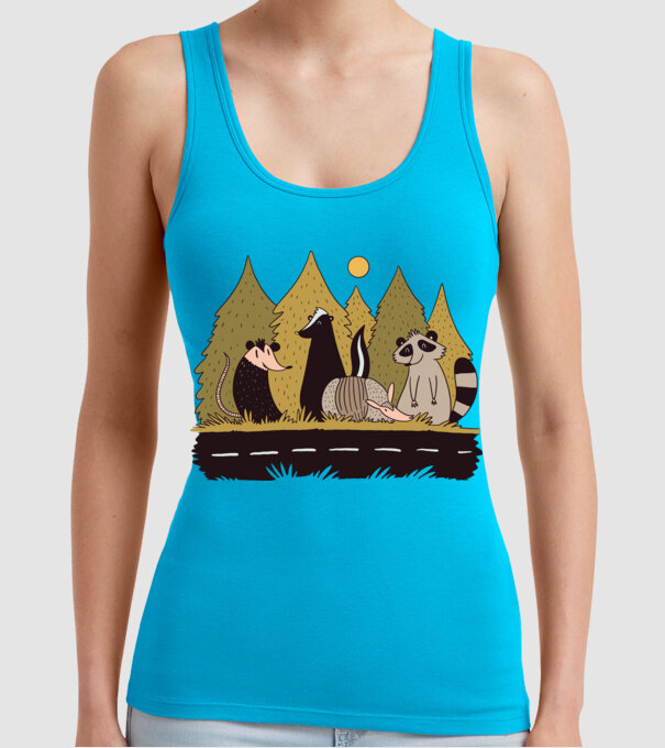 Animals Crossing model turcoaz pe tricou
