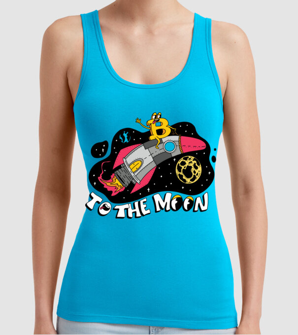 Bitcoin to the moon model turcoaz pe tricou