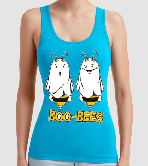 Boo Bees - Albine fantomă Halloween model turcoaz pe tricou