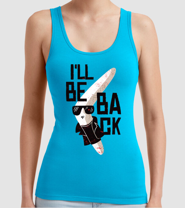 'Boomerang - Mă voi întoarce - I''ll be back' model turcoaz pe tricou