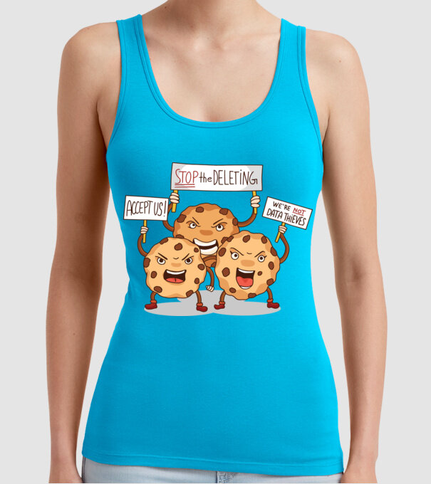 Protest Cookie model turcoaz pe tricou