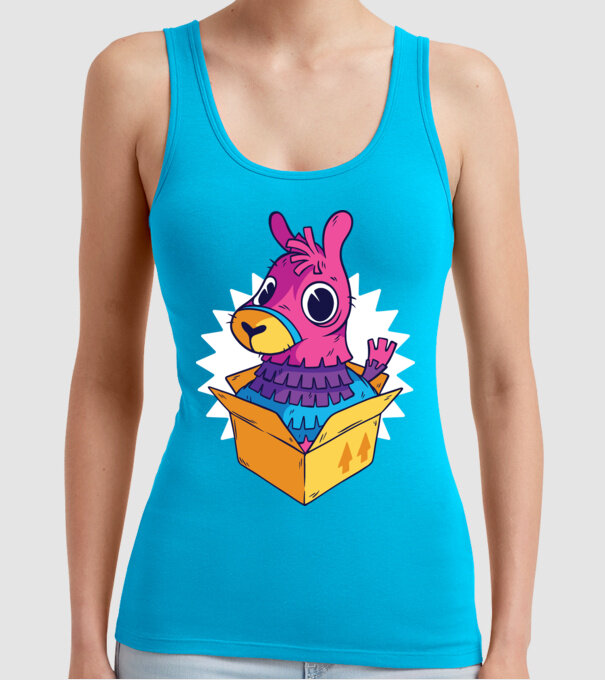 Fortnite Llama model turcoaz pe tricou