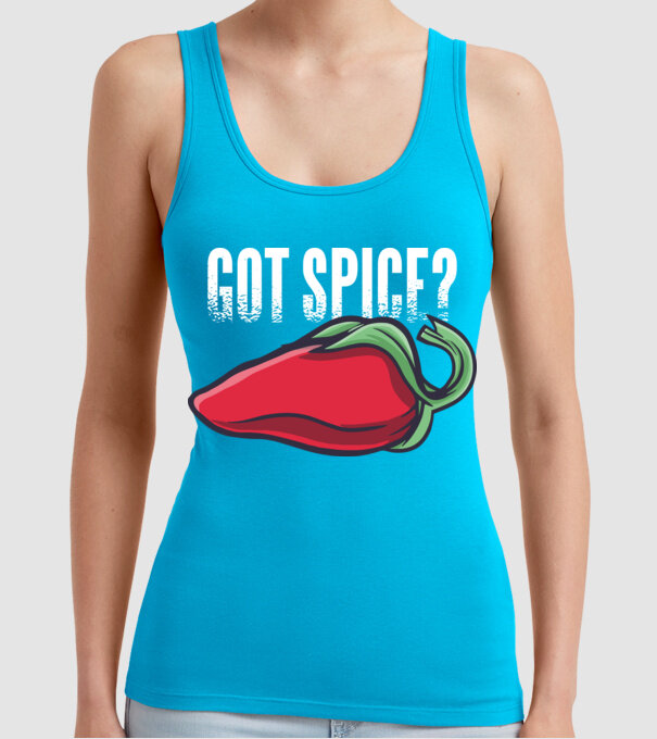 Got Spice ardei model turcoaz pe tricou