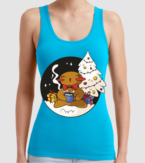 Turtă dulce de Crăciun model turcoaz pe tricou