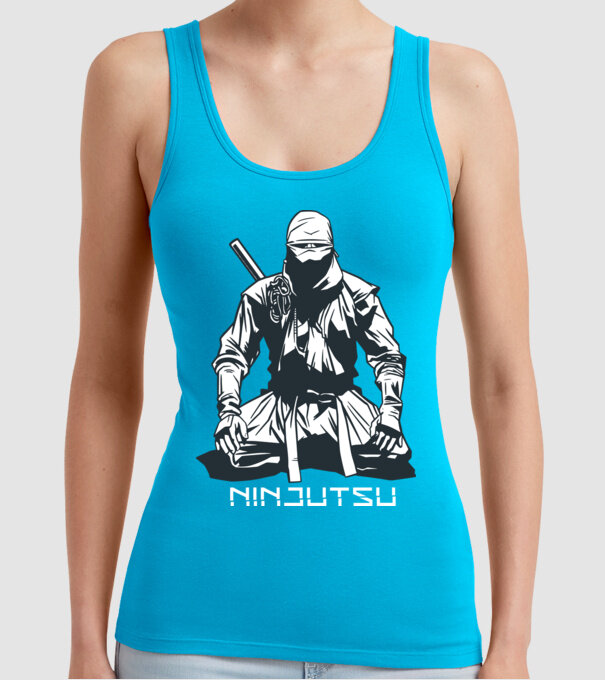 Ninja model turcoaz pe tricou