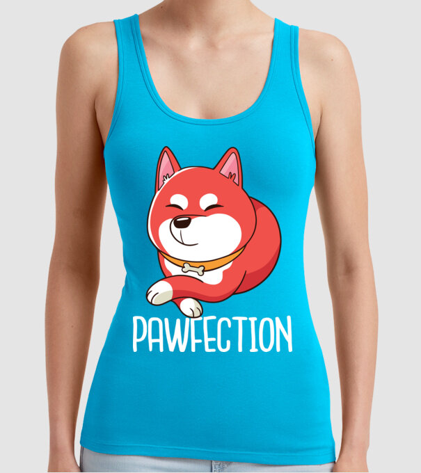 Pawfection Shiba Perfect model turcoaz pe tricou