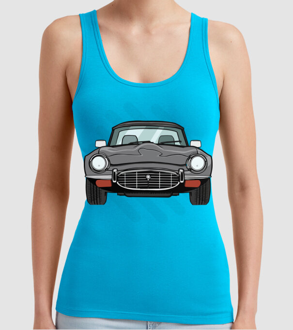 Mașină veche model turcoaz pe tricou
