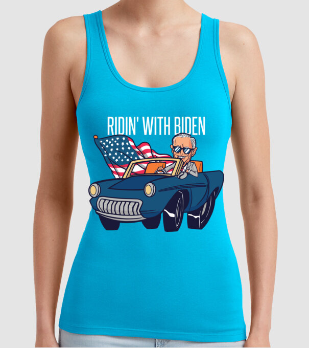 'Ridin'' with Biden - SUA 2020 alegeri' model turcoaz pe tricou