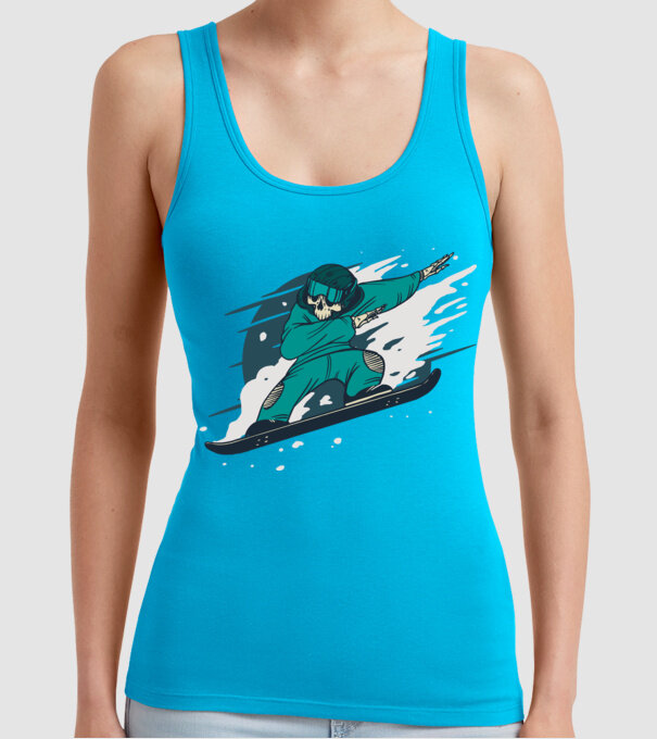 Schelet Snowboard DAB model turcoaz pe tricou