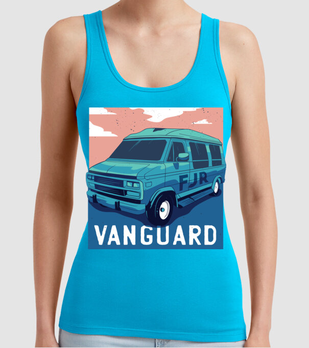 Microbus Sport Autocaravană model turcoaz pe tricou