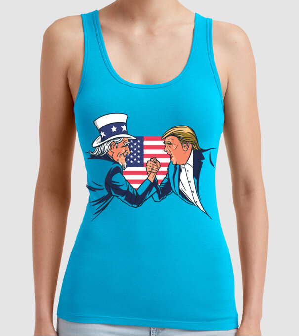Trump Vs Unchiul Sam SUA 2020 alegeri prezidențiale model turcoaz pe tricou