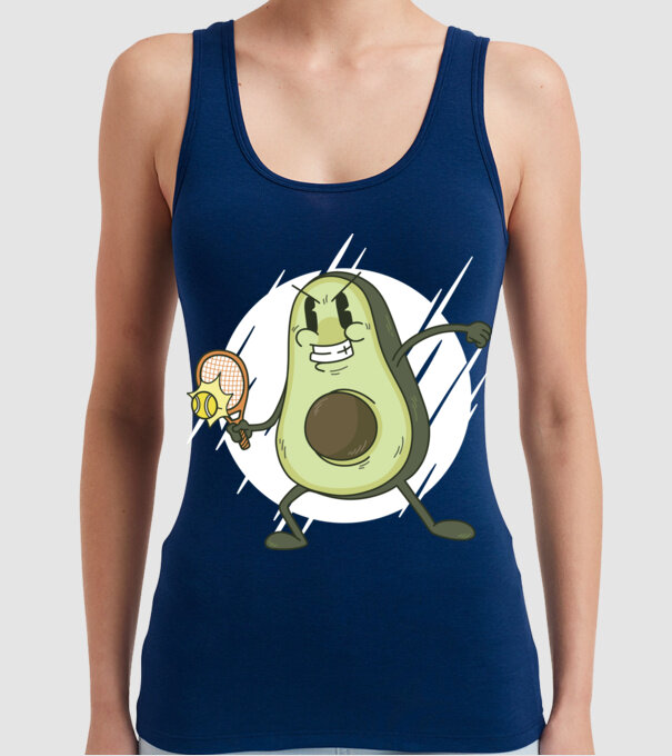 Tenis Avocado model albastru închis pe tricou
