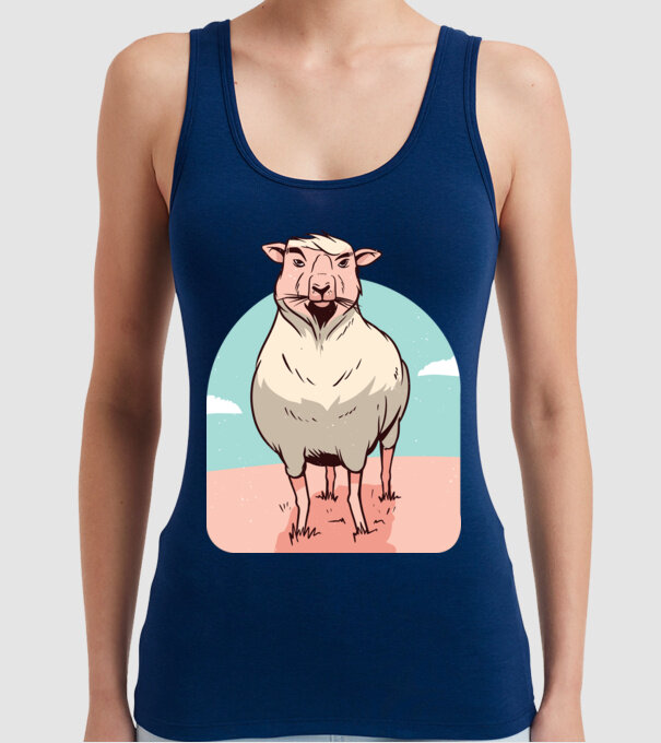 Miel Șobolan model albastru închis pe tricou