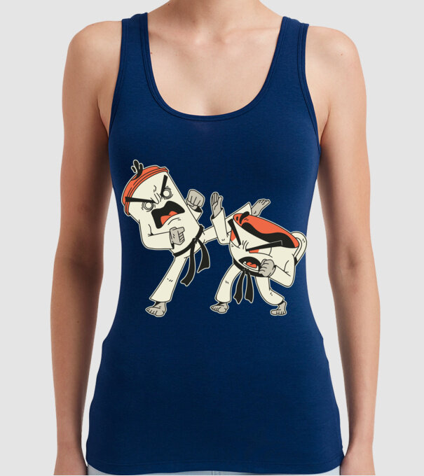 Cafea vs ceai model albastru închis pe tricou