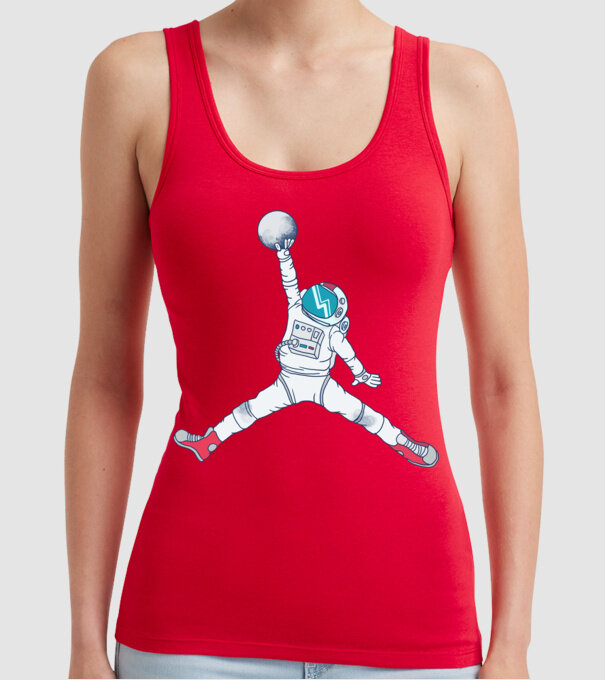 Air Astronaut tricou astronaut model roșu pe tricou
