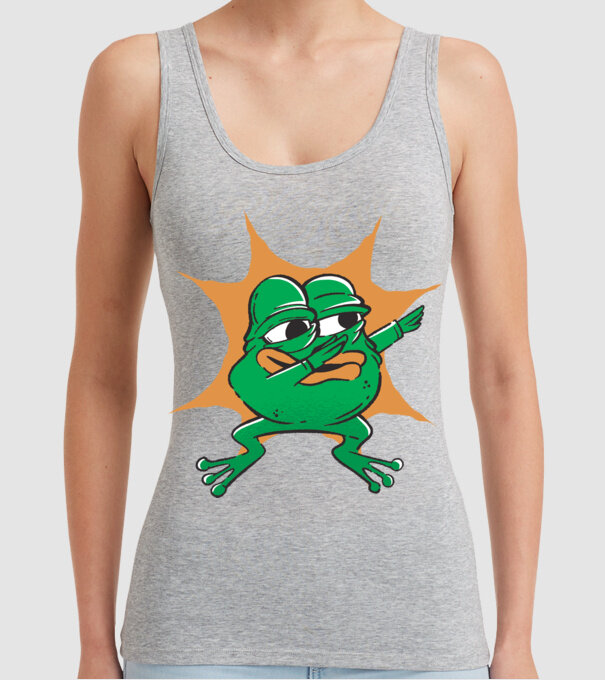 Broască DAB model gri pe tricou