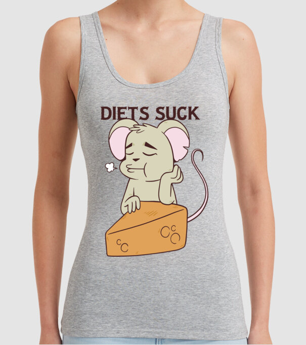 Șoricel diet model gri pe tricou