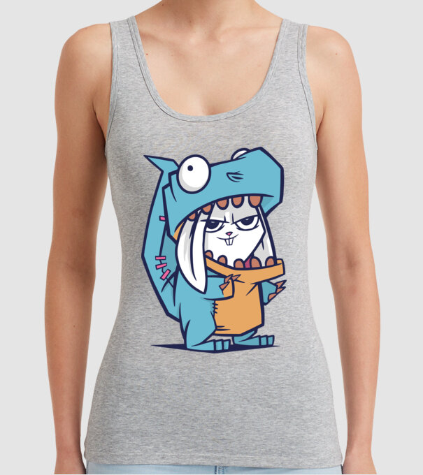 Costum de dinozaur model gri pe tricou