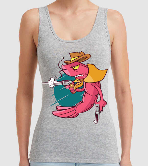 Rac înarmat model gri pe tricou