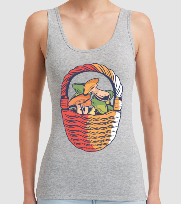 Ciuperci model gri pe tricou