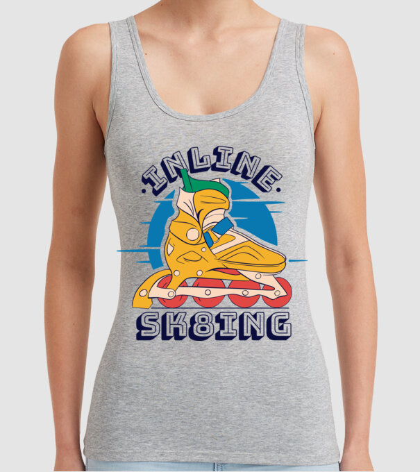 Skate Sk8 model gri pe tricou