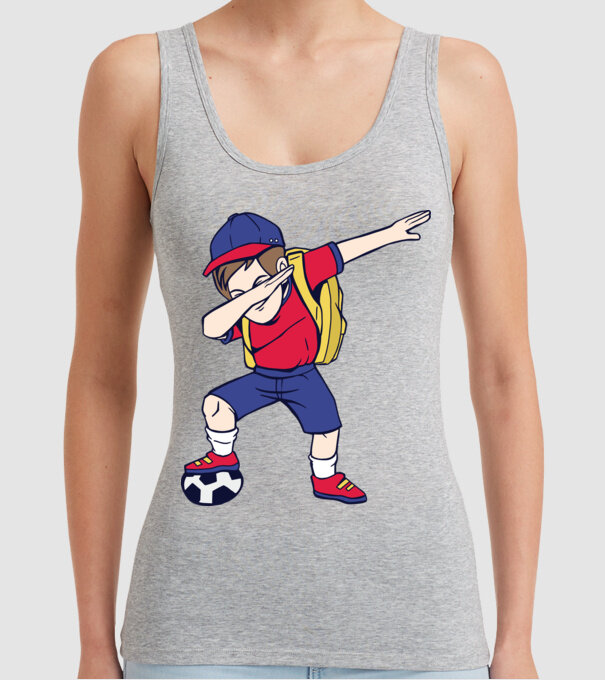Școlar Fotbalist DAB model gri pe tricou