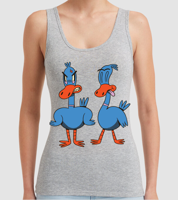 Rațe model gri pe tricou