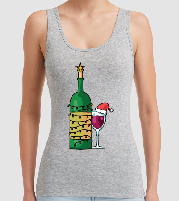 Vin de Crăciun model gri pe tricou
