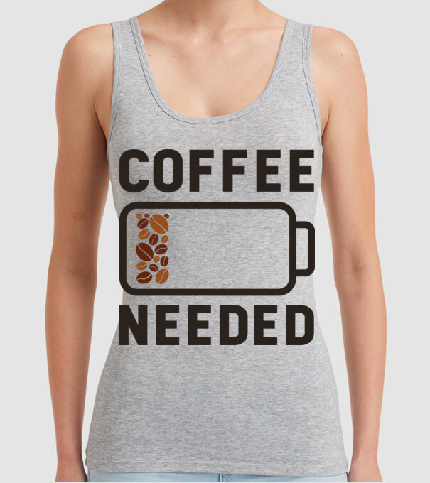 Am nevoie de cafea model gri pe tricou