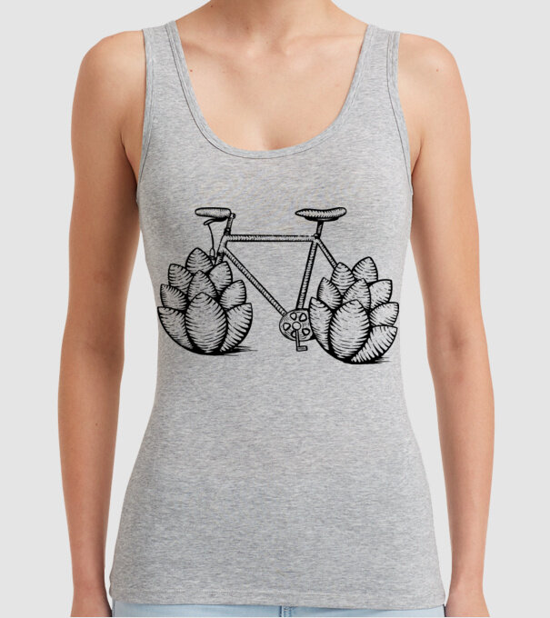 Bicicletă Hamei model gri pe tricou