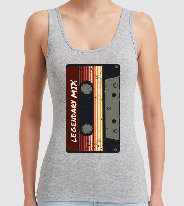 Casetă Legendary Mix model gri pe tricou