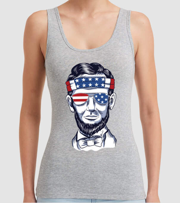 Lincoln USA model gri pe tricou