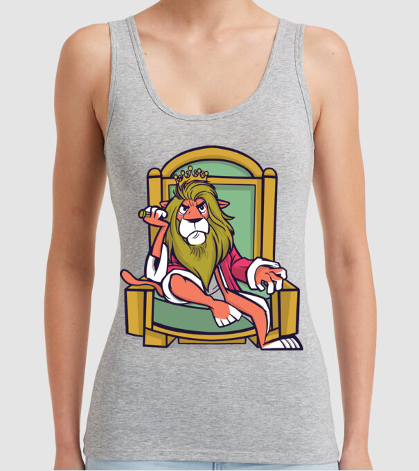 Lion King model gri pe tricou
