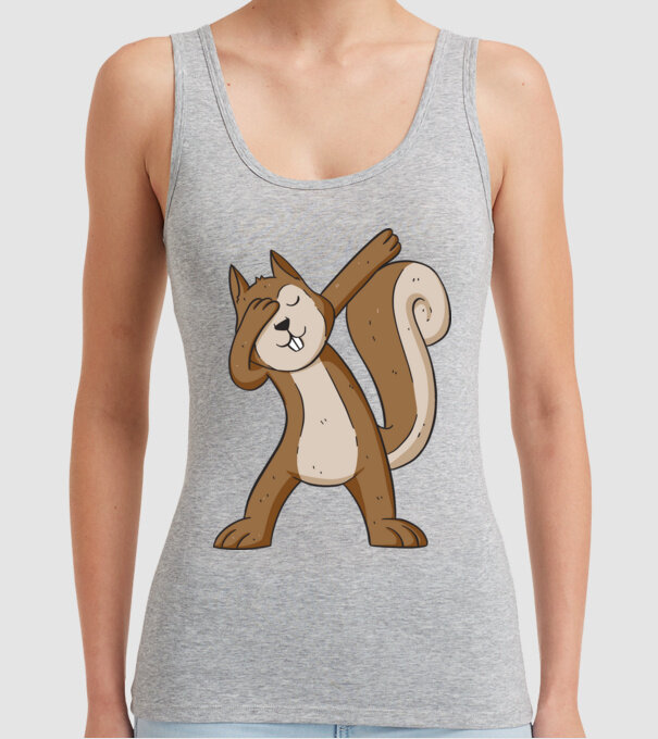 Veverița DAB model gri pe tricou