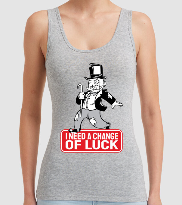 Monopoly - Am nevoie de puțin noroc model gri pe tricou