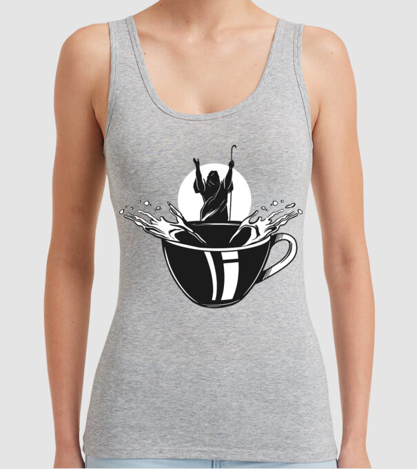 Moise cafea model gri pe tricou