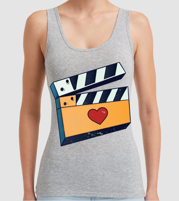 Cinema Film model gri pe tricou