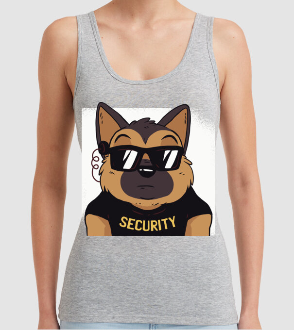 Ciobănesc german Security tricou amuzant cu Câine model gri pe tricou