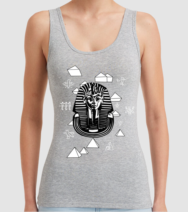 Egiptul Antic Faraon model gri pe tricou