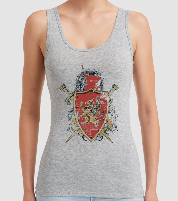 Scut model gri pe tricou