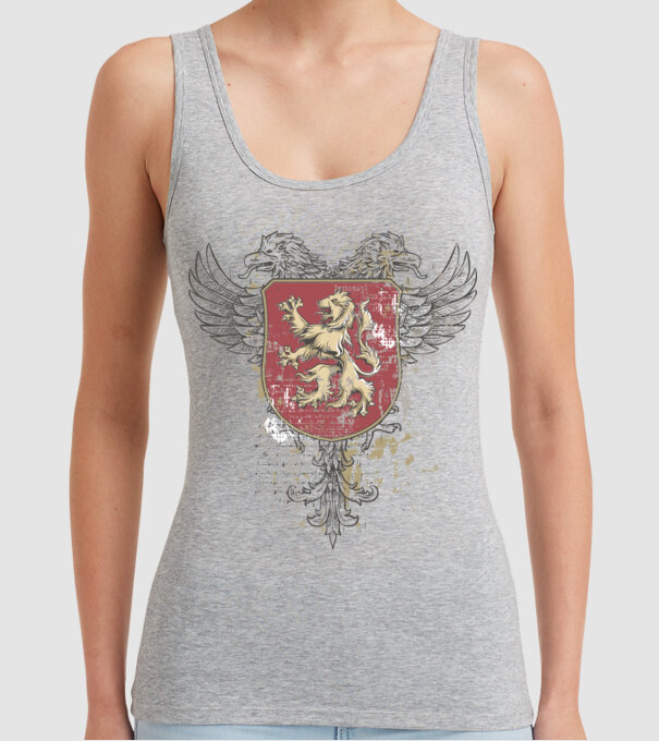 Scut - Leu model gri pe tricou