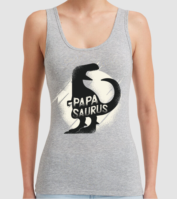 papasaurus model gri pe tricou