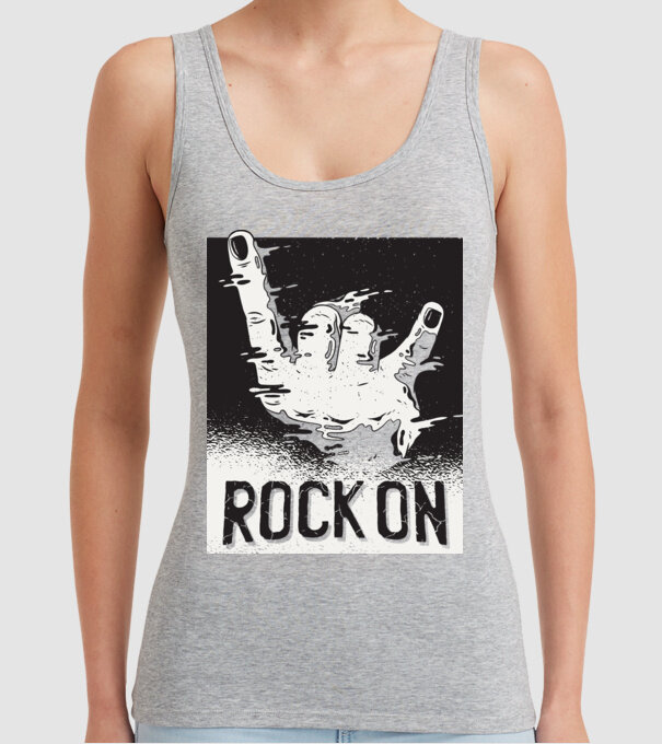 Rock On model gri pe tricou